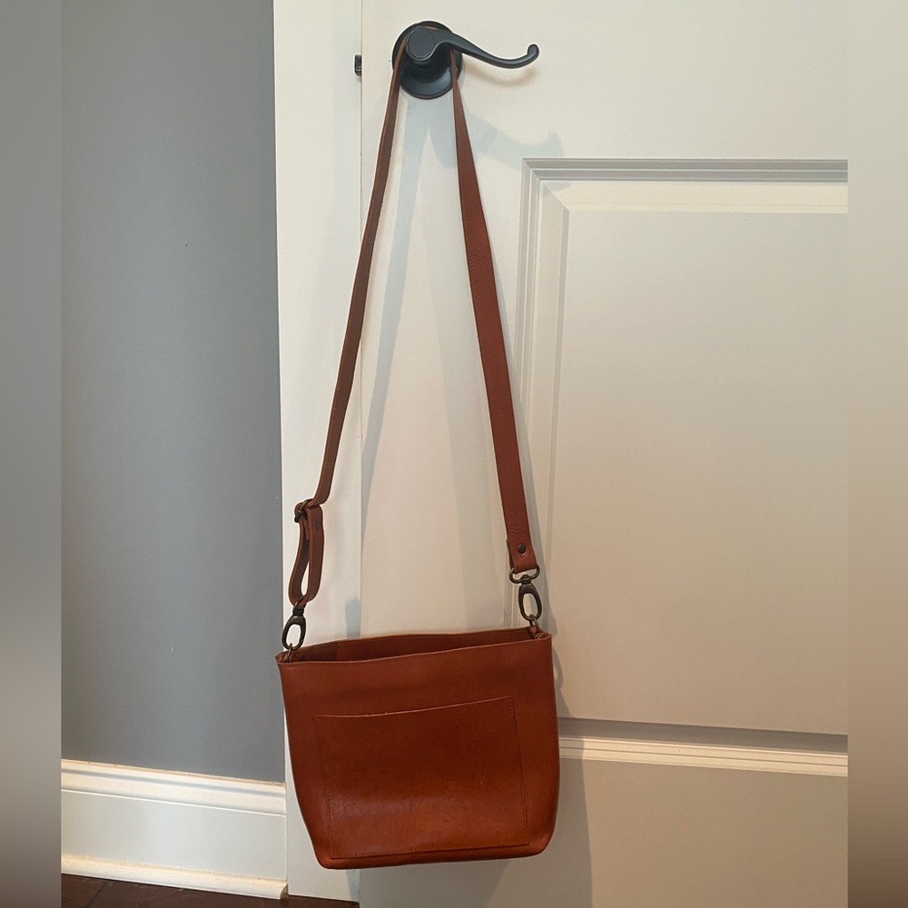 Brown Leather Crossbody Bag